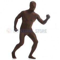 Full Body Brown Lycra Spandex Bodysuit Solid Color Zentai suit Halloween Fancy Dress Costume Full Body Brown Lycra Spandex Bodysuit Solid Color Zentai suit Halloween Fancy Dress Costume